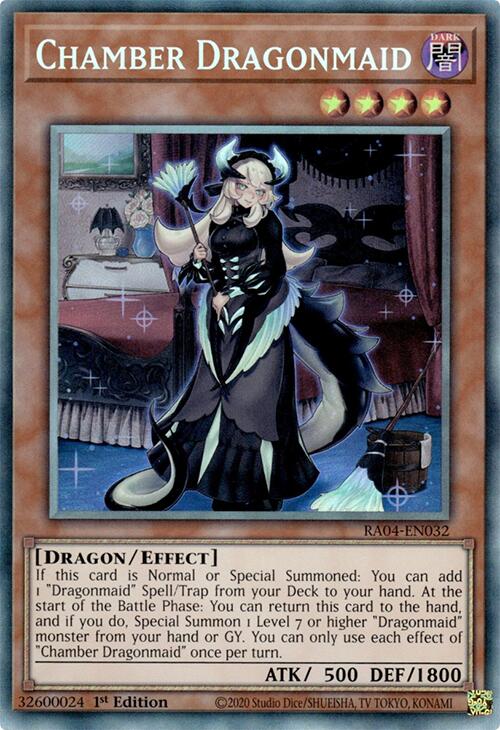 Chamber Dragonmaid [RA04-EN032] Prismatic Collector's Rare | Jomio and Rueliete's Cards and Comics