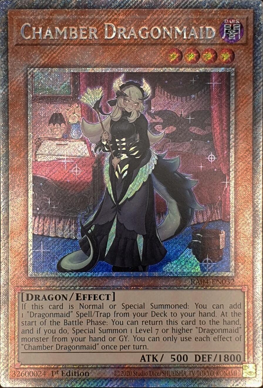 Chamber Dragonmaid [RA04-EN032] Platinum Secret Rare | Jomio and Rueliete's Cards and Comics