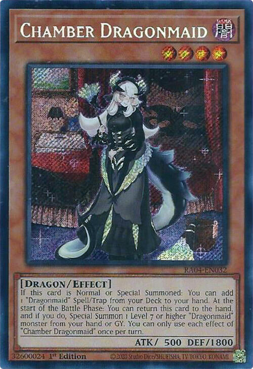 Chamber Dragonmaid [RA04-EN032] Secret Rare | Jomio and Rueliete's Cards and Comics