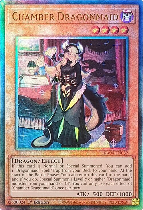 Chamber Dragonmaid [RA04-EN032] Prismatic Ultimate Rare | Jomio and Rueliete's Cards and Comics