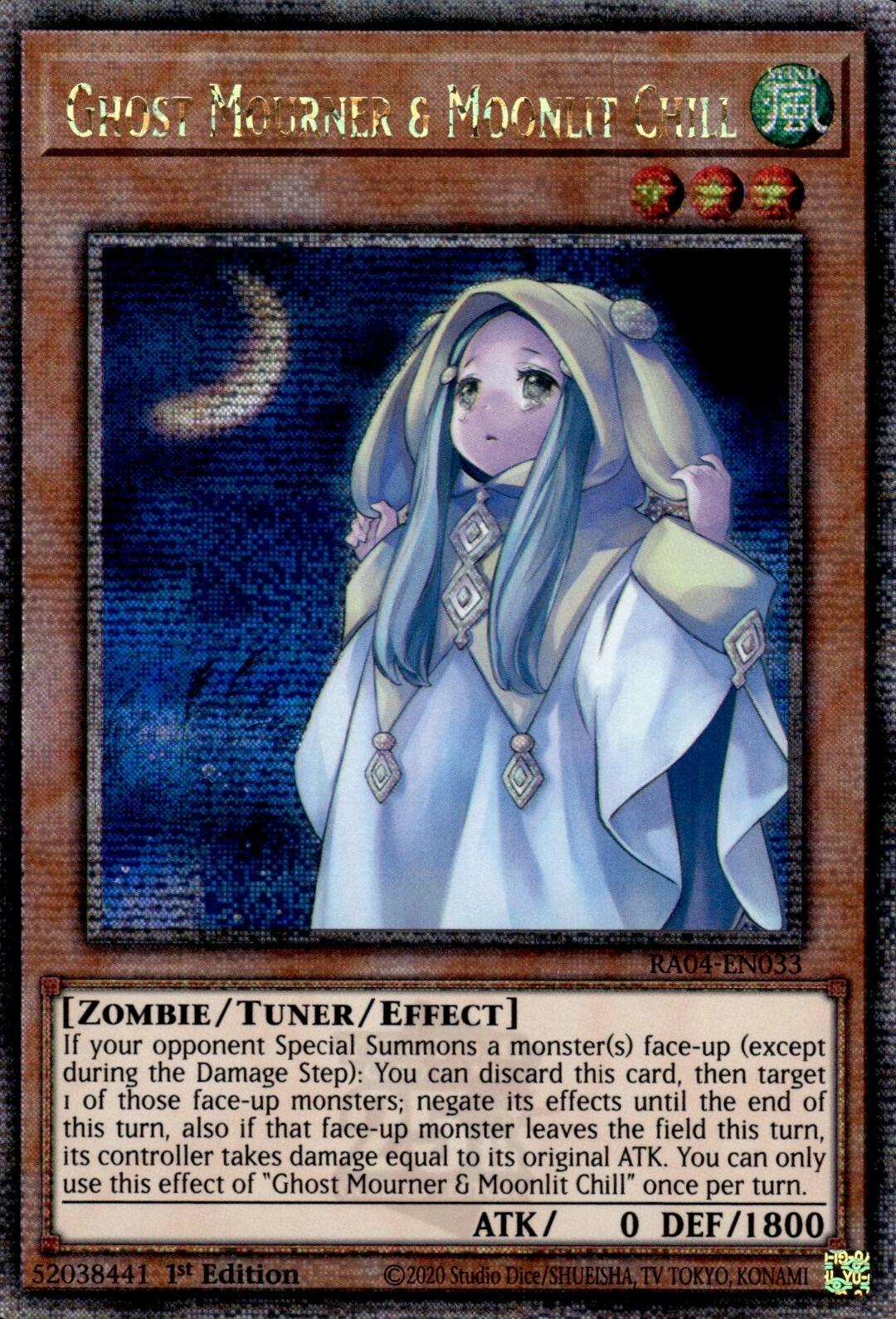 Ghost Mourner & Moonlit Chill [RA04-EN033] Quarter Century Secret Rare | Jomio and Rueliete's Cards and Comics