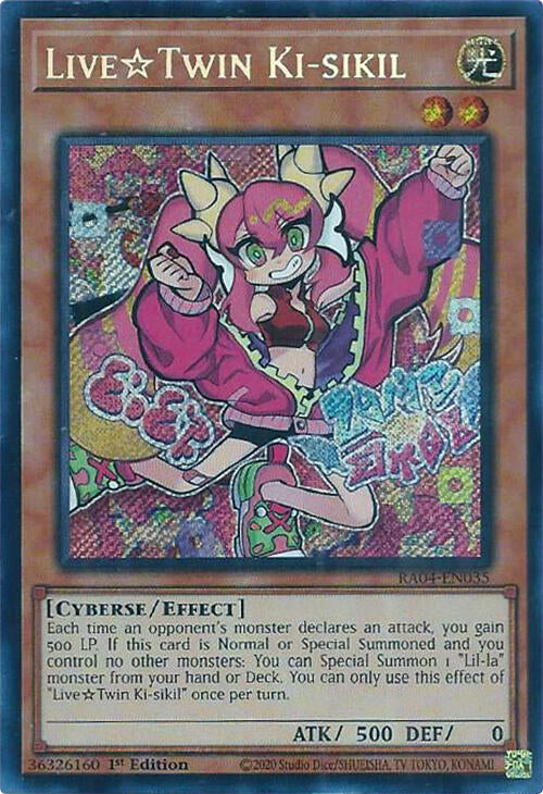 LiveTwin Ki-sikil [RA04-EN035] Secret Rare | Jomio and Rueliete's Cards and Comics