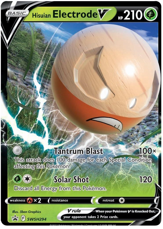 Hisuian Electrode V (SWSH294) (Jumbo Card) [Sword & Shield: Black Star Promos] | Jomio and Rueliete's Cards and Comics