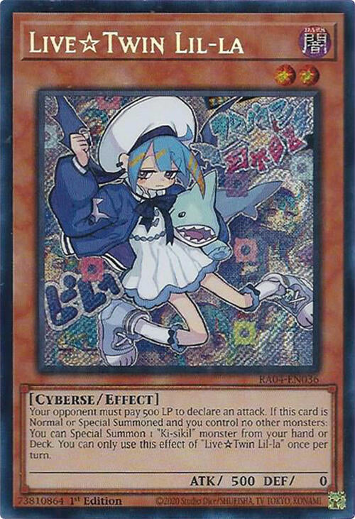 LiveTwin Lil-la [RA04-EN036] Secret Rare | Jomio and Rueliete's Cards and Comics