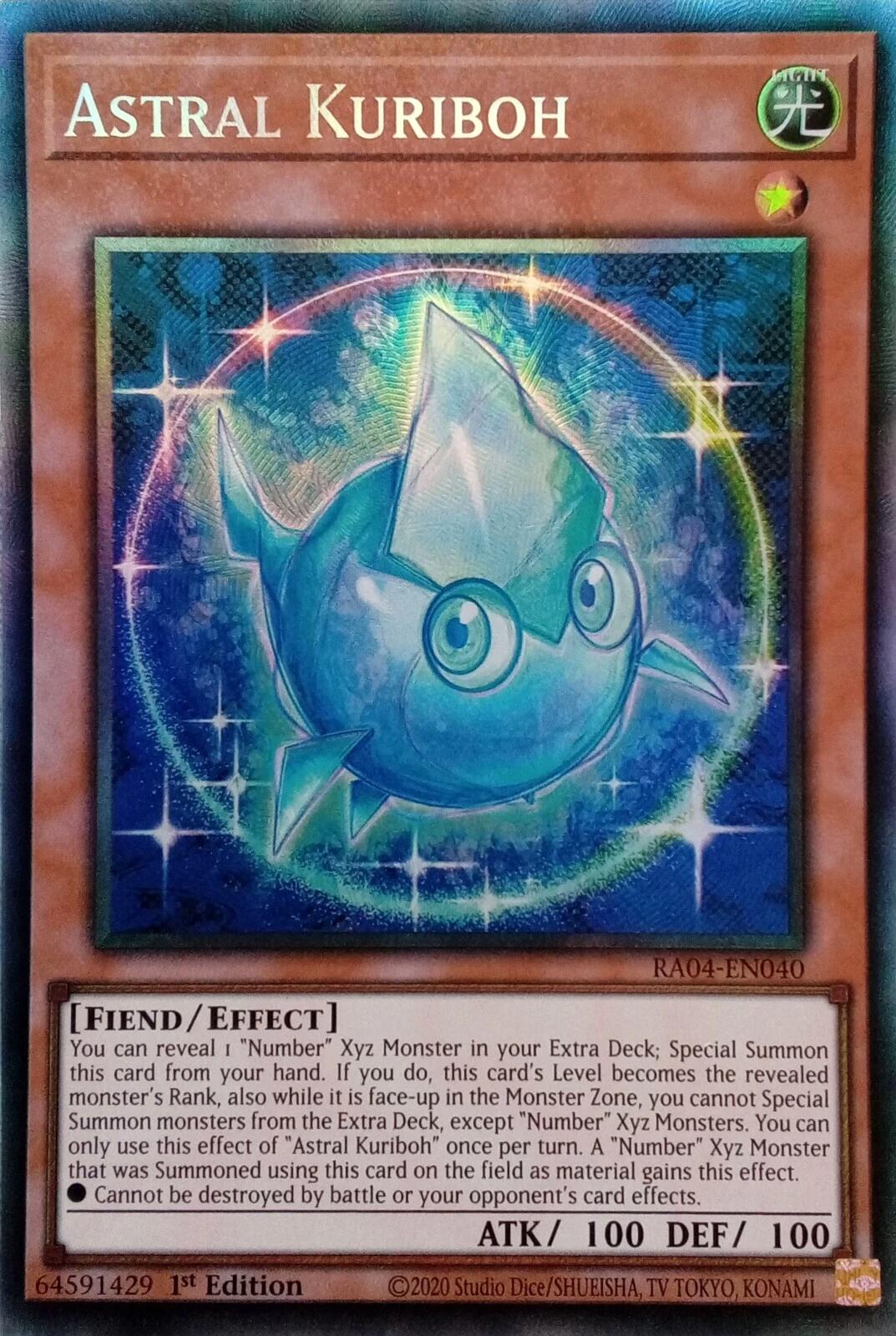 Astral Kuriboh [RA04-EN040] Prismatic Collector's Rare | Jomio and Rueliete's Cards and Comics