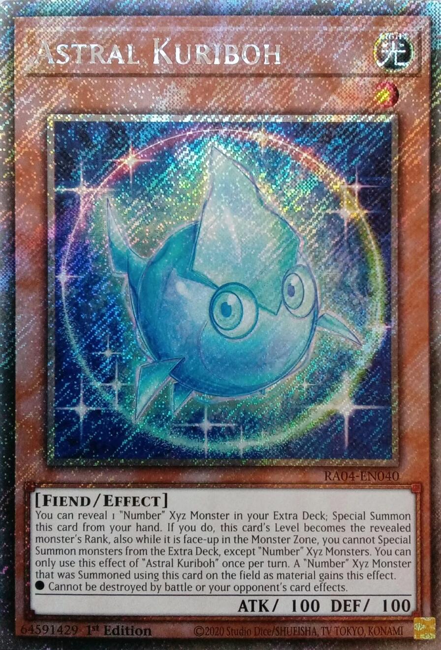 Astral Kuriboh [RA04-EN040] Platinum Secret Rare | Jomio and Rueliete's Cards and Comics