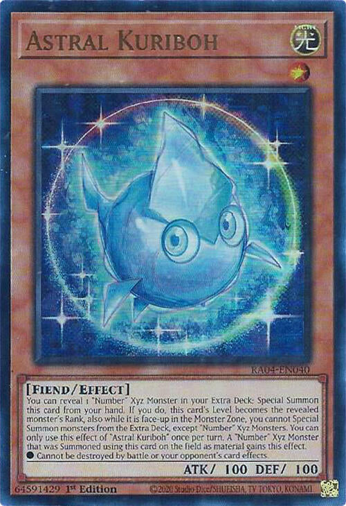Astral Kuriboh [RA04-EN040] Ultra Rare | Jomio and Rueliete's Cards and Comics