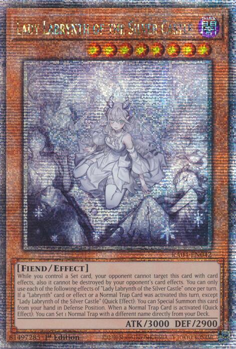 Lady Labrynth of the Silver Castle (New Art) [RA04-EN042] Quarter Century Secret Rare | Jomio and Rueliete's Cards and Comics