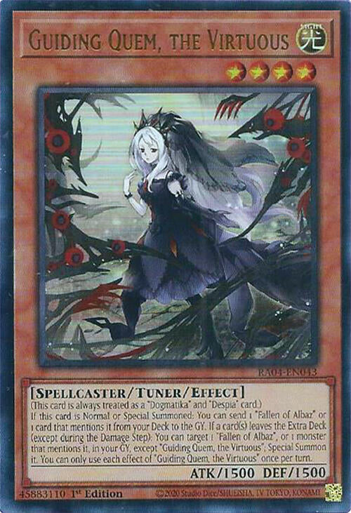 Guiding Quem, the Virtuous [RA04-EN043] Ultra Rare | Jomio and Rueliete's Cards and Comics