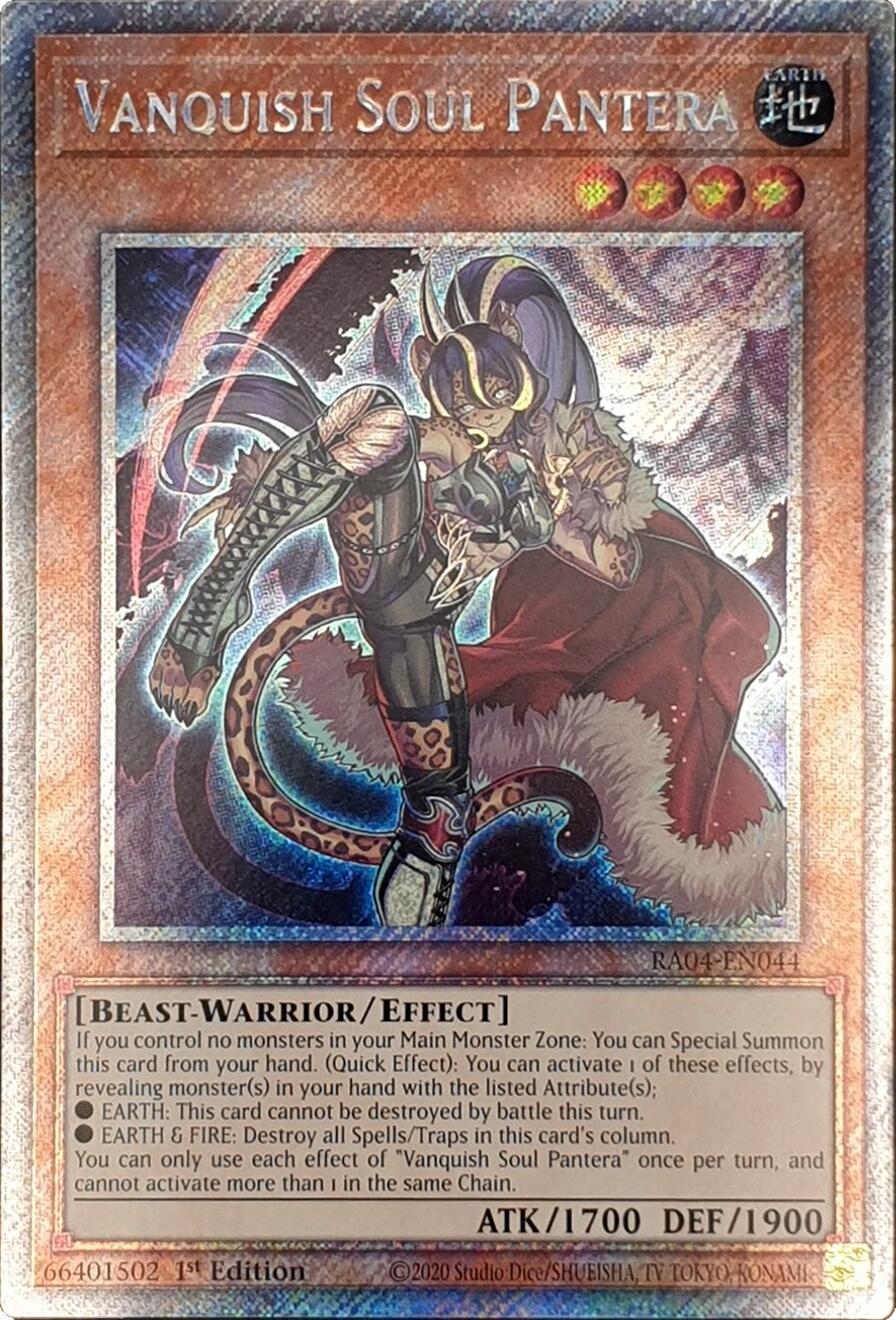 Vanquish Soul Pantera [RA04-EN044] Platinum Secret Rare | Jomio and Rueliete's Cards and Comics