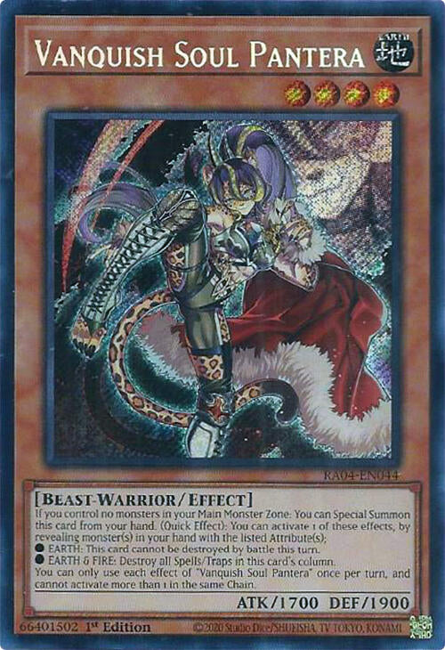 Vanquish Soul Pantera [RA04-EN044] Secret Rare | Jomio and Rueliete's Cards and Comics