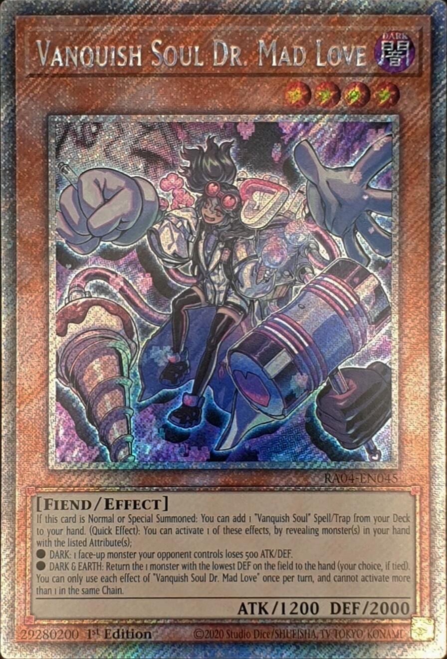 Vanquish Soul Dr. Mad Love [RA04-EN045] Platinum Secret Rare | Jomio and Rueliete's Cards and Comics