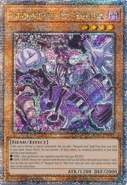Vanquish Soul Dr. Mad Love [RA04-EN045] Quarter Century Secret Rare | Jomio and Rueliete's Cards and Comics