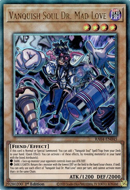 Vanquish Soul Dr. Mad Love [RA04-EN045] Prismatic Ultimate Rare | Jomio and Rueliete's Cards and Comics