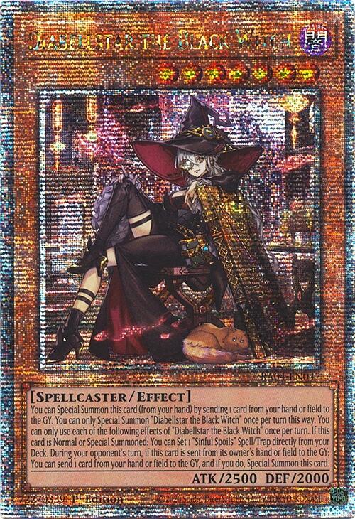 Diabellstar the Black Witch (New Art) [RA04-EN047] Quarter Century Secret Rare | Jomio and Rueliete's Cards and Comics