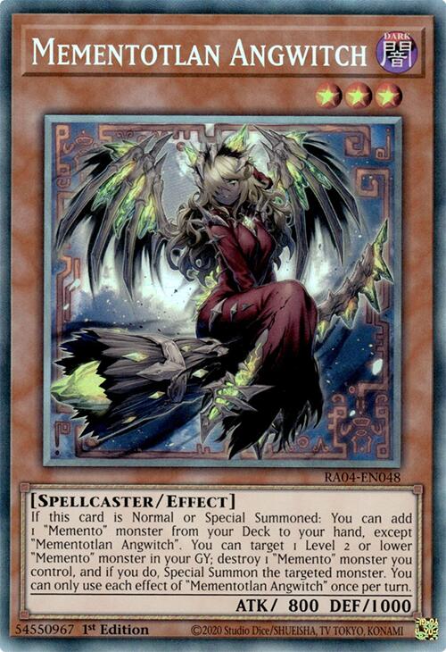 Mementotlan Angwitch [RA04-EN048] Prismatic Collector's Rare | Jomio and Rueliete's Cards and Comics