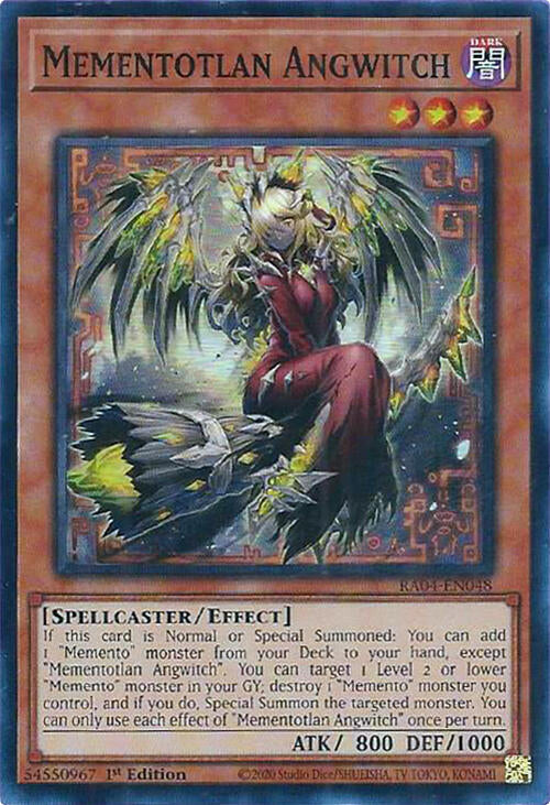 Mementotlan Angwitch [RA04-EN048] Super Rare | Jomio and Rueliete's Cards and Comics