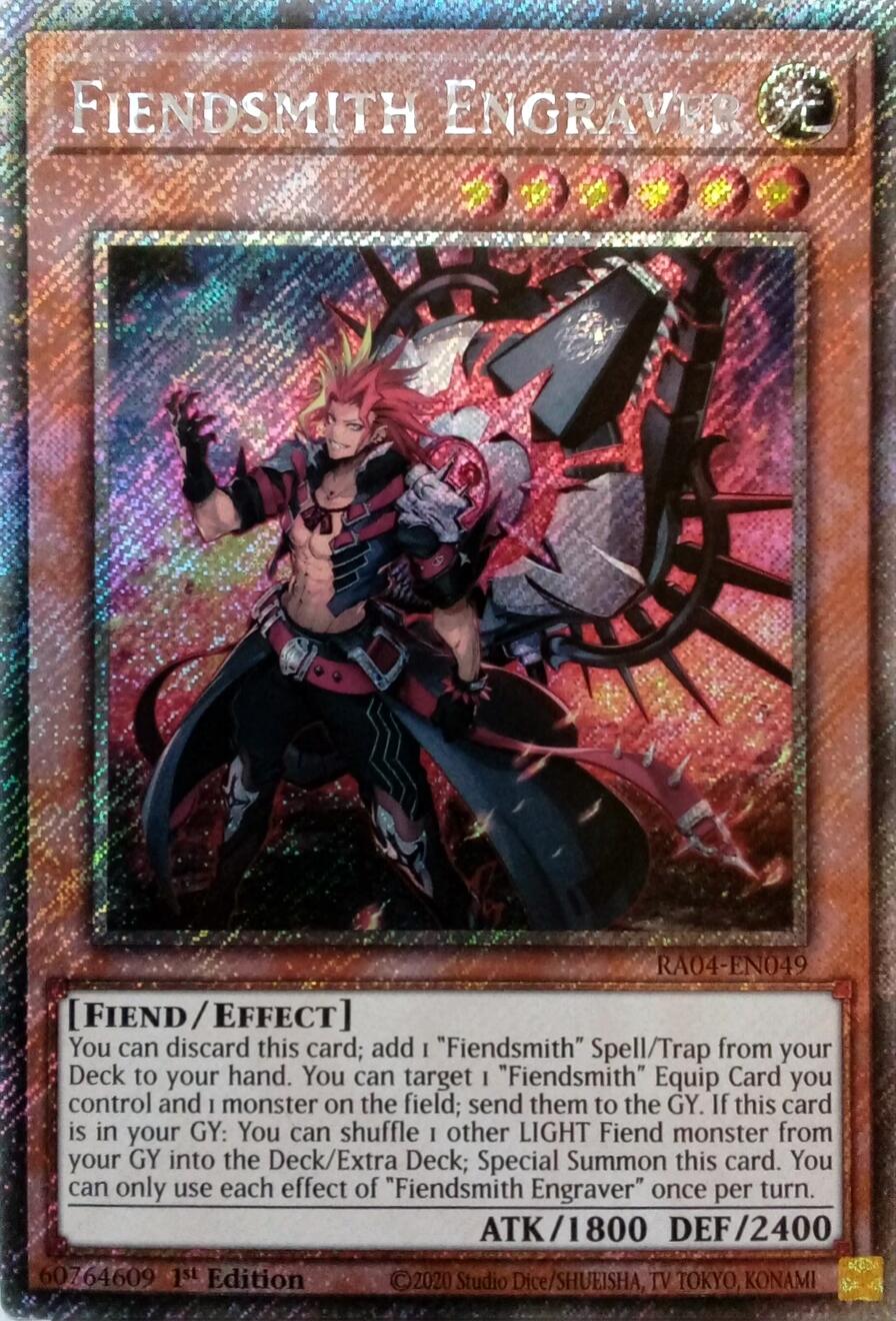 Fiendsmith Engraver [RA04-EN049] Platinum Secret Rare | Jomio and Rueliete's Cards and Comics