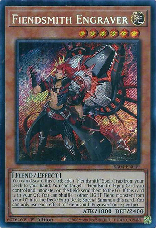 Fiendsmith Engraver [RA04-EN049] Secret Rare | Jomio and Rueliete's Cards and Comics