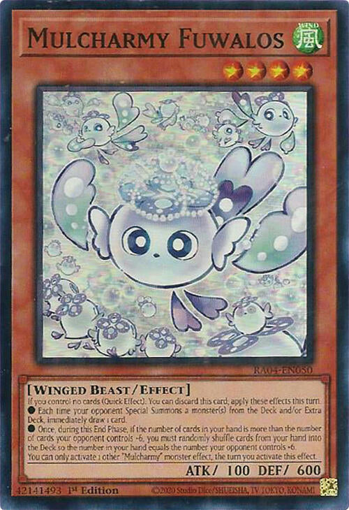 Mulcharmy Fuwalos [RA04-EN050] Super Rare | Jomio and Rueliete's Cards and Comics