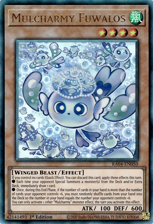Mulcharmy Fuwalos [RA04-EN050] Prismatic Ultimate Rare | Jomio and Rueliete's Cards and Comics