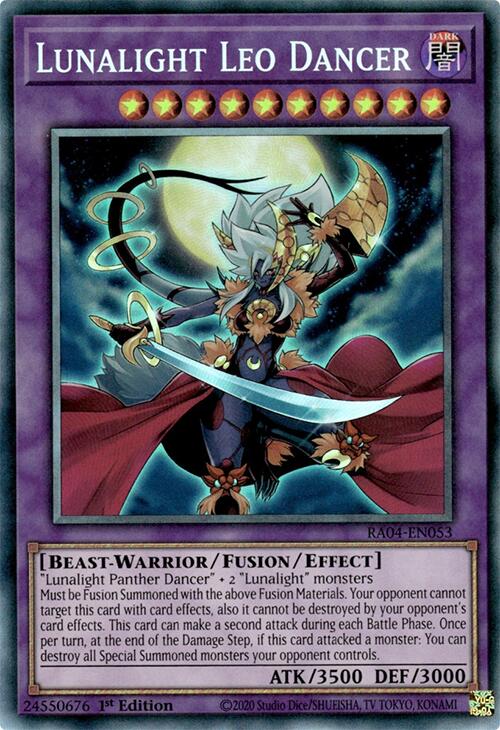 Lunalight Leo Dancer [RA04-EN053] Prismatic Collector's Rare | Jomio and Rueliete's Cards and Comics