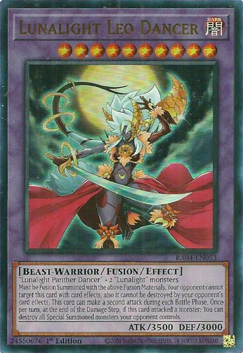Lunalight Leo Dancer [RA04-EN053] Ultra Rare | Jomio and Rueliete's Cards and Comics