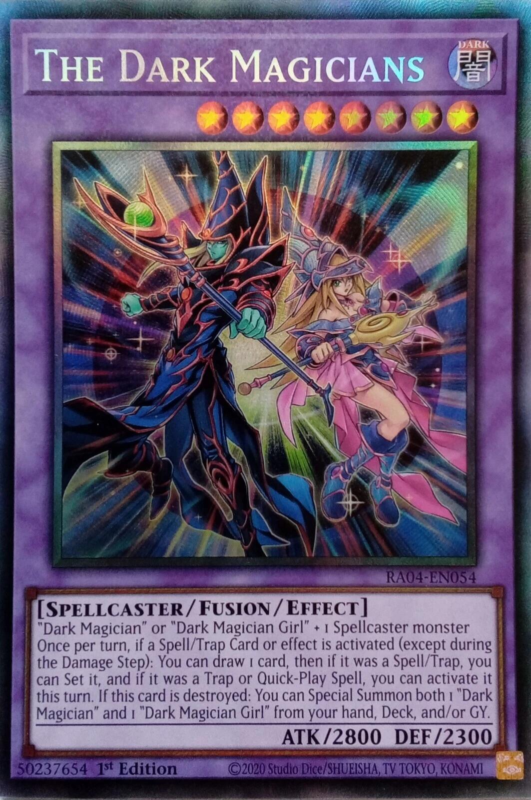 The Dark Magicians [RA04-EN054] Prismatic Collector's Rare | Jomio and Rueliete's Cards and Comics