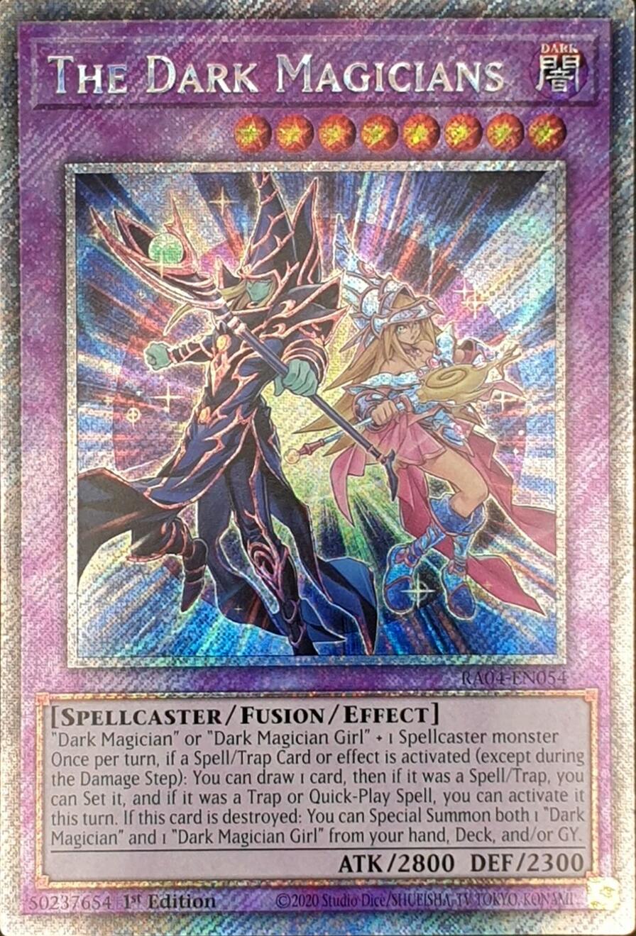 The Dark Magicians [RA04-EN054] Platinum Secret Rare | Jomio and Rueliete's Cards and Comics