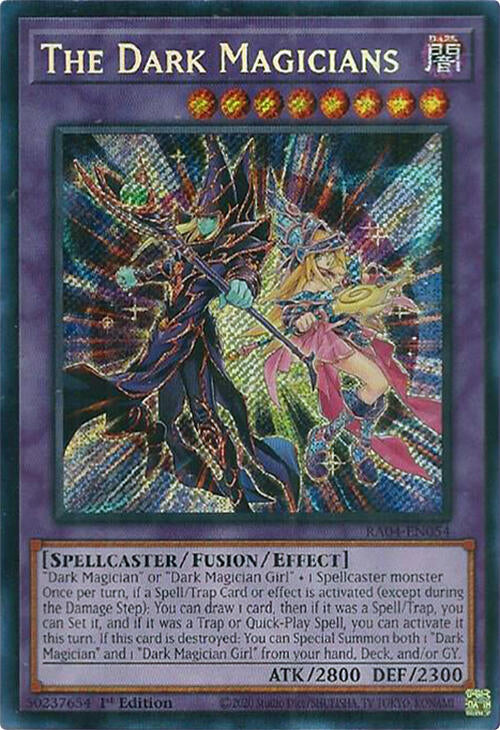 The Dark Magicians [RA04-EN054] Secret Rare | Jomio and Rueliete's Cards and Comics