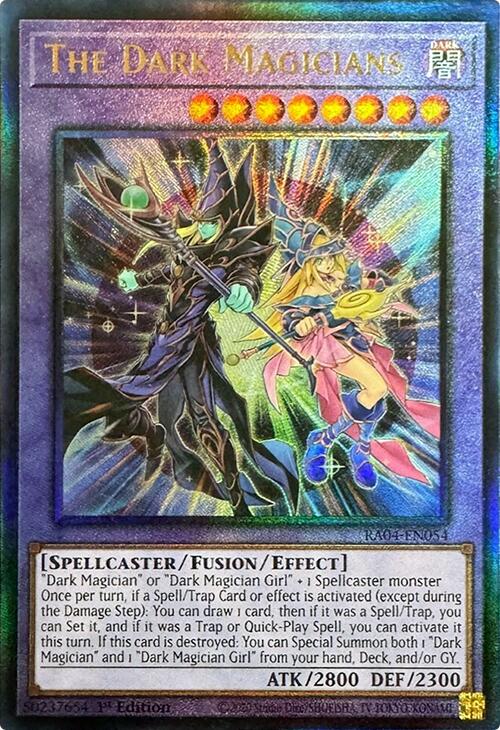 The Dark Magicians [RA04-EN054] Prismatic Ultimate Rare | Jomio and Rueliete's Cards and Comics