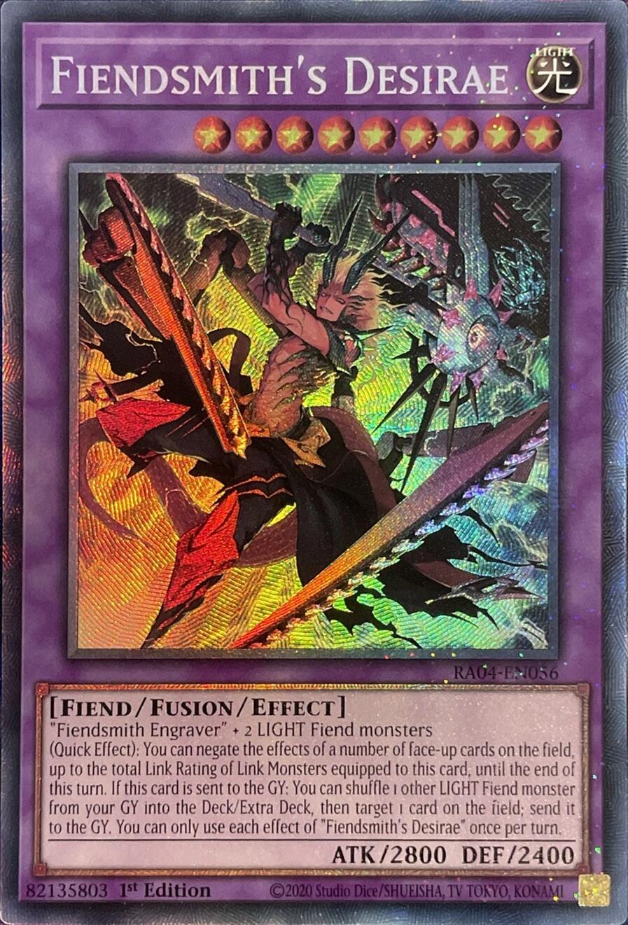 Fiendsmith's Desirae [RA04-EN056] Prismatic Collector's Rare | Jomio and Rueliete's Cards and Comics