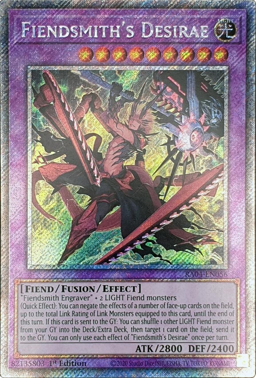 Fiendsmith's Desirae [RA04-EN056] Platinum Secret Rare | Jomio and Rueliete's Cards and Comics