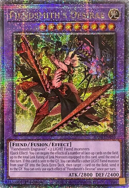 Fiendsmith's Desirae [RA04-EN056] Quarter Century Secret Rare | Jomio and Rueliete's Cards and Comics