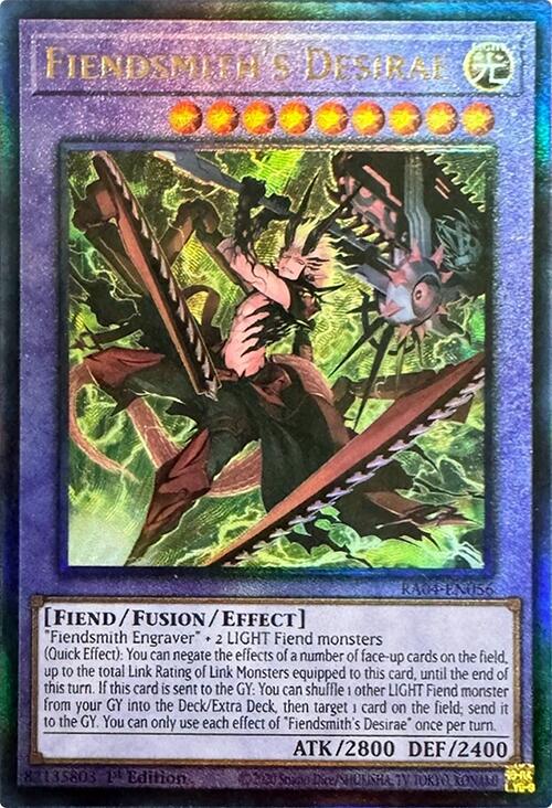 Fiendsmith's Desirae [RA04-EN056] Prismatic Ultimate Rare | Jomio and Rueliete's Cards and Comics