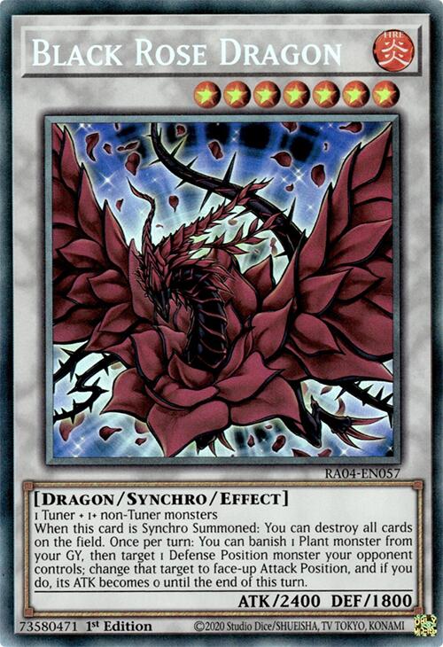 Black Rose Dragon [RA04-EN057] Prismatic Collector's Rare | Jomio and Rueliete's Cards and Comics