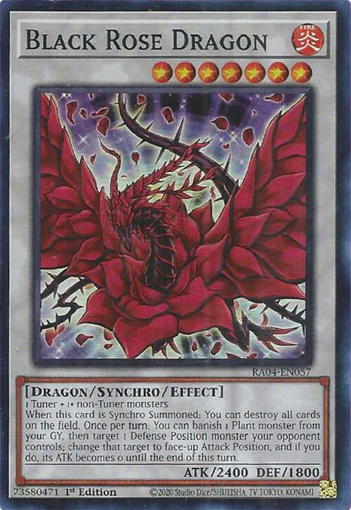 Black Rose Dragon [RA04-EN057] Super Rare | Jomio and Rueliete's Cards and Comics