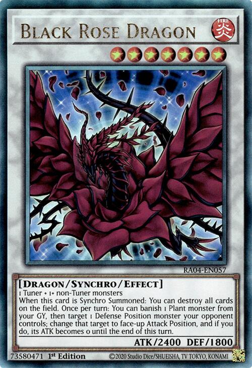 Black Rose Dragon [RA04-EN057] Prismatic Ultimate Rare | Jomio and Rueliete's Cards and Comics