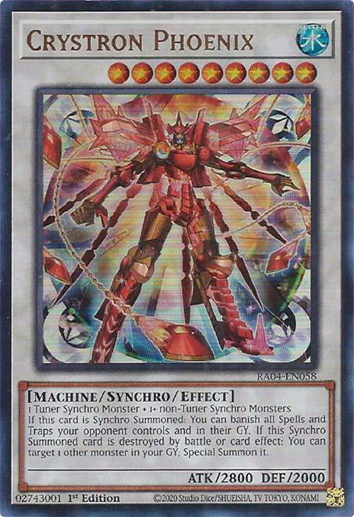 Crystron Phoenix [RA04-EN058] Ultra Rare | Jomio and Rueliete's Cards and Comics