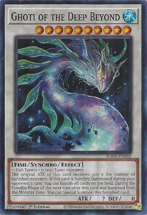 Ghoti of the Deep Beyond [RA04-EN060] Super Rare | Jomio and Rueliete's Cards and Comics