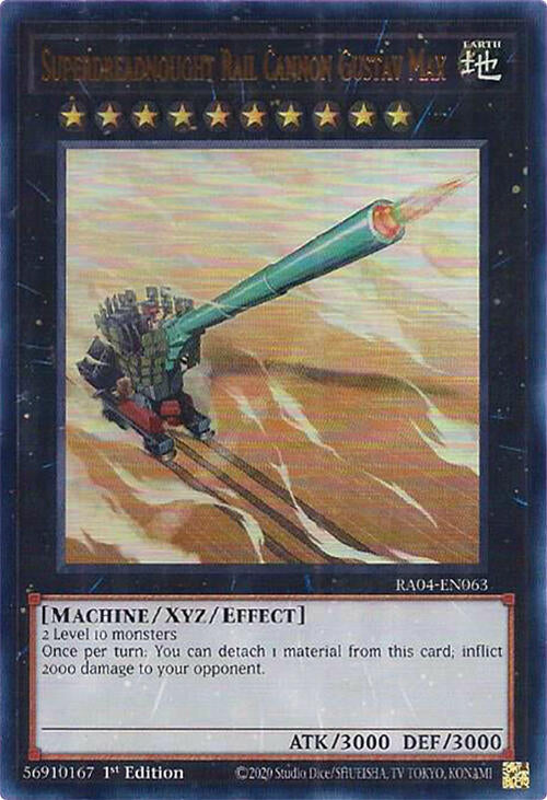 Superdreadnought Rail Cannon Gustav Max [RA04-EN063] Ultra Rare | Jomio and Rueliete's Cards and Comics
