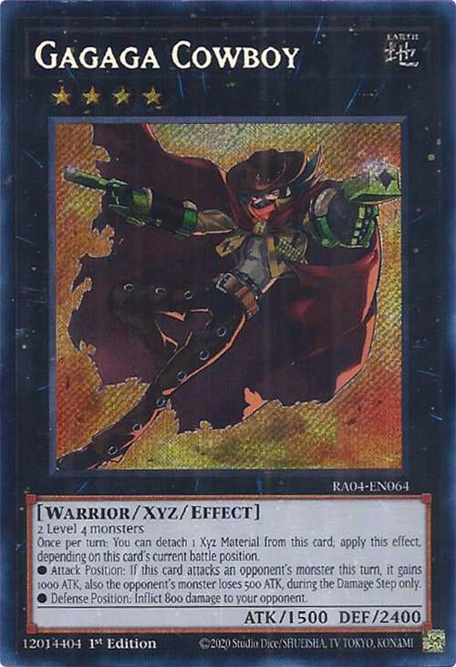 Gagaga Cowboy [RA04-EN064] Secret Rare | Jomio and Rueliete's Cards and Comics