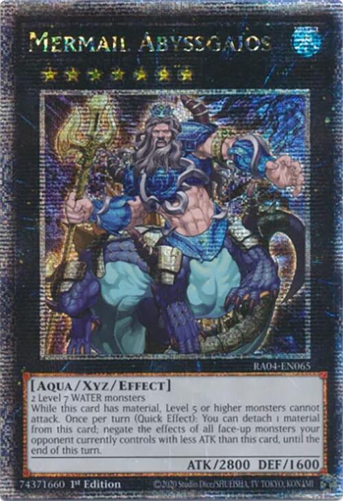 Mermail Abyssgaios [RA04-EN065] Quarter Century Secret Rare | Jomio and Rueliete's Cards and Comics