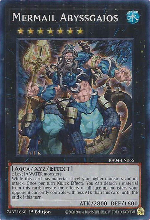Mermail Abyssgaios [RA04-EN065] Super Rare | Jomio and Rueliete's Cards and Comics