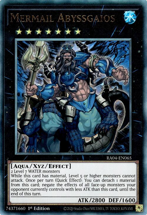 Mermail Abyssgaios [RA04-EN065] Prismatic Ultimate Rare | Jomio and Rueliete's Cards and Comics