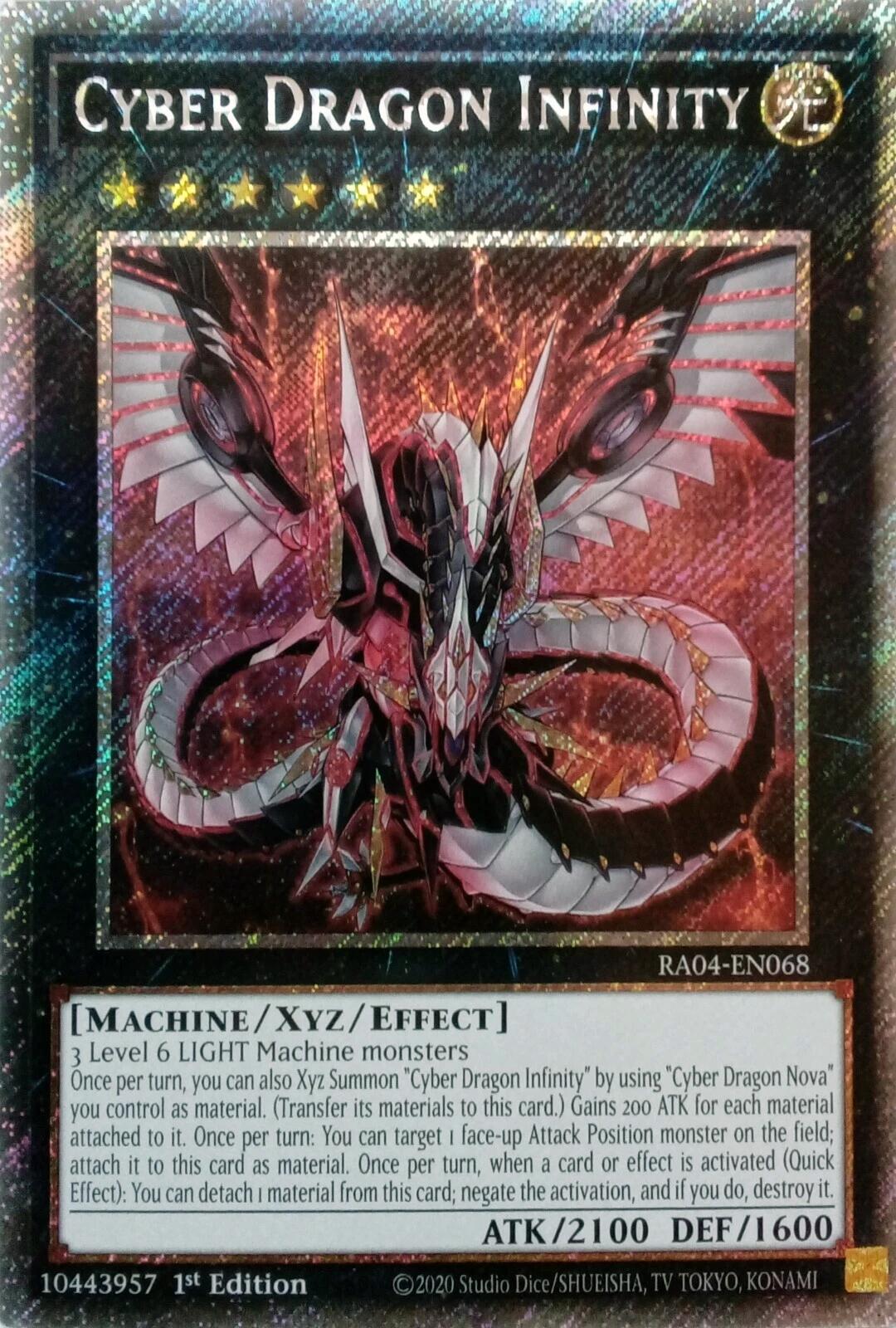 Cyber Dragon Infinity [RA04-EN068] Platinum Secret Rare | Jomio and Rueliete's Cards and Comics