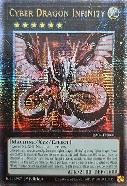 Cyber Dragon Infinity [RA04-EN068] Quarter Century Secret Rare | Jomio and Rueliete's Cards and Comics