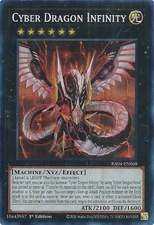 Cyber Dragon Infinity [RA04-EN068] Super Rare | Jomio and Rueliete's Cards and Comics