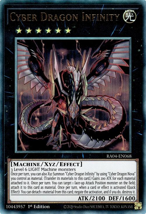Cyber Dragon Infinity [RA04-EN068] Prismatic Ultimate Rare | Jomio and Rueliete's Cards and Comics