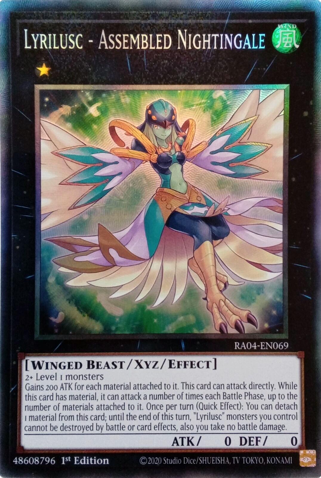 Lyrilusc - Assembled Nightingale [RA04-EN069] Prismatic Collector's Rare | Jomio and Rueliete's Cards and Comics